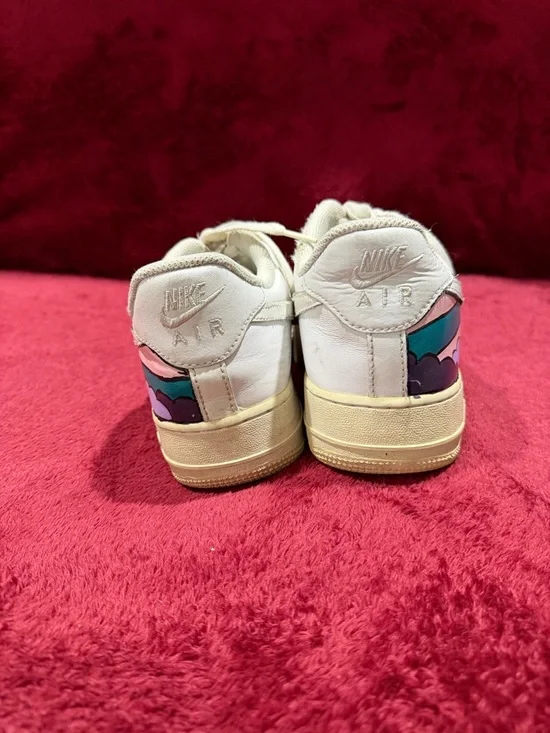 Women’s Nike Air Force 1 Custom Design Happy Sunshine White Multicolored Size 9 - Picture 5 of 8
